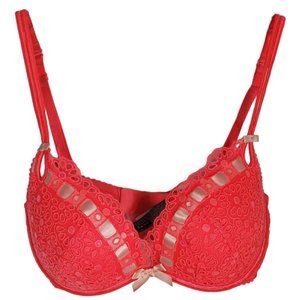 Victoria's Secret Sexy Little Things bra Pink/Orange sequins Size 32D